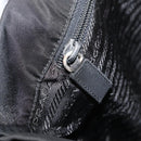 PRADA Tote Bag Nylon Black Silver Auth ep14354A-23