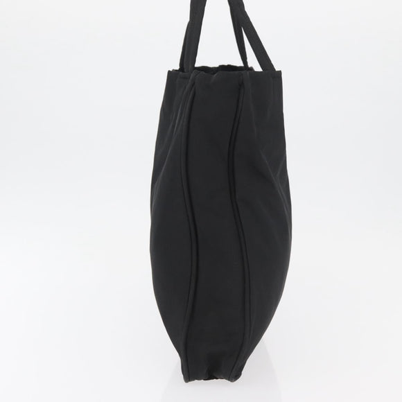 PRADA Tote Bag Nylon Black Silver Auth ep14354A
