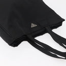 PRADA Tote Bag Nylon Black Silver Auth ep14354A-6
