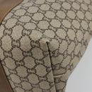 GUCCI GG Plus Supreme Web Sherry Line Tote Bag PVC Beige Gold Auth ep14358-12
