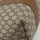 GUCCI GG Plus Supreme Web Sherry Line Tote Bag PVC Beige Gold Auth ep14358-13