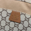 GUCCI GG Plus Supreme Web Sherry Line Tote Bag PVC Beige Gold Auth ep14358-18