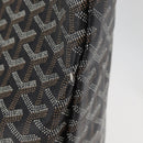 GOYARD Saint Louis PM Tote Bag PVC Canvas Black Silver Auth ep14359SAV-4