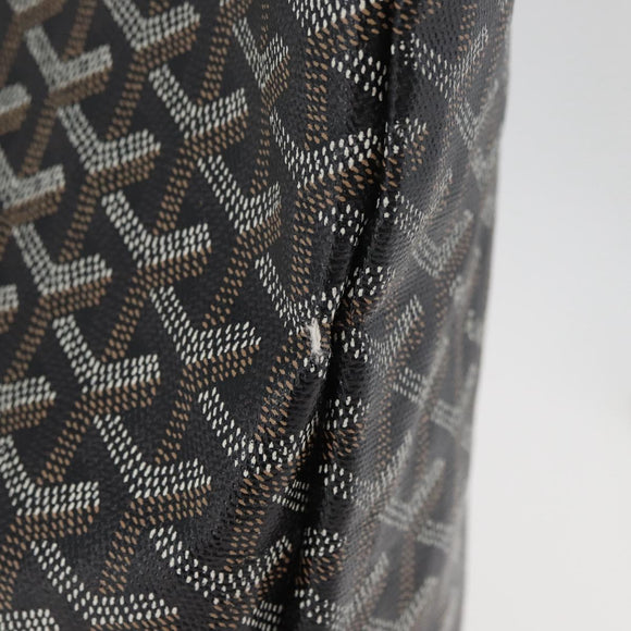 GOYARD Saint Louis PM Tote Bag PVC Canvas Black Silver Auth ep14359SAV