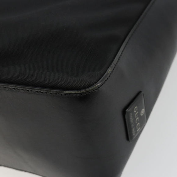 GUCCI Shoulder Bag Nylon Black Silver 001 3766 Auth ep14364