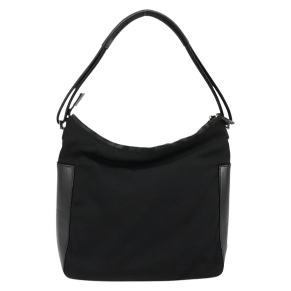GUCCI Shoulder Bag Nylon Black Silver 001 3766 Auth ep14364