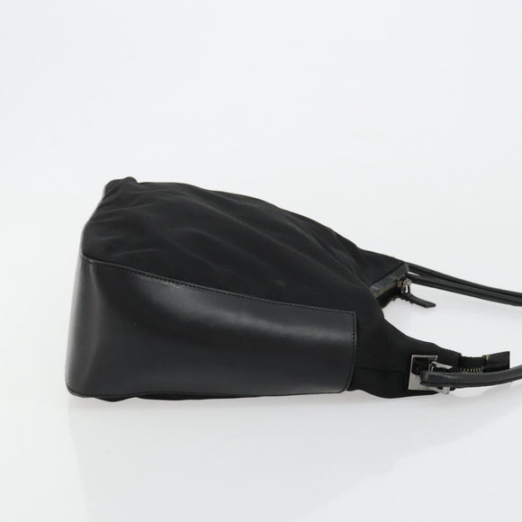 GUCCI Shoulder Bag Nylon Black Silver 001 3766 Auth ep14364