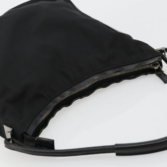 GUCCI Shoulder Bag Nylon Black Silver 001 3766 Auth ep14364