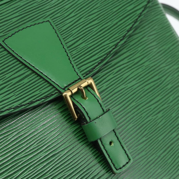 LOUIS VUITTON Epi Jeune Fille MM Shoulder Bag Green M52154 LV Auth ep14366A