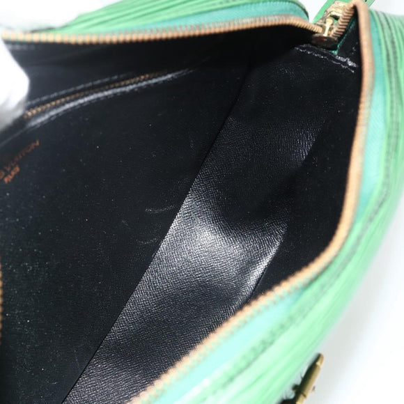 LOUIS VUITTON Epi Jeune Fille MM Shoulder Bag Green M52154 LV Auth ep14366A