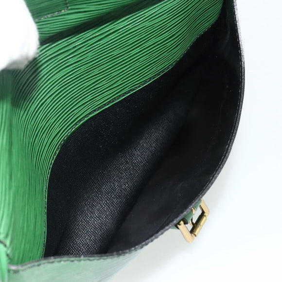LOUIS VUITTON Epi Jeune Fille MM Shoulder Bag Green M52154 LV Auth ep14366A