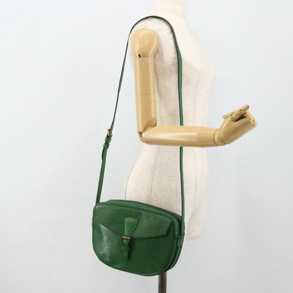 LOUIS VUITTON Epi Jeune Fille MM Shoulder Bag Green M52154 LV Auth ep14366A