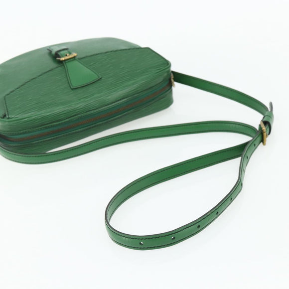 LOUIS VUITTON Epi Jeune Fille MM Shoulder Bag Green M52154 LV Auth ep14366A