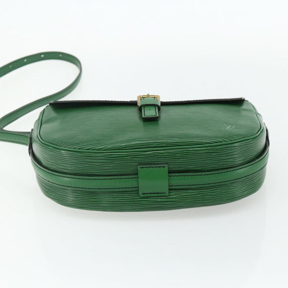 LOUIS VUITTON Epi Jeune Fille MM Shoulder Bag Green M52154 LV Auth ep14366A