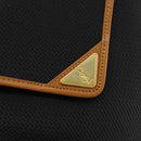 SAINT LAURENT Shoulder Bag PVC Canvas Black Gold Auth ep14368A-17