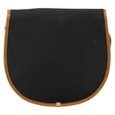 SAINT LAURENT Shoulder Bag PVC Canvas Black Gold Auth ep14368A-2