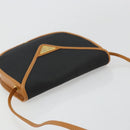 SAINT LAURENT Shoulder Bag PVC Canvas Black Gold Auth ep14368A-6