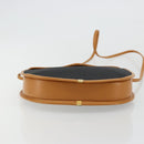 SAINT LAURENT Shoulder Bag PVC Canvas Black Gold Auth ep14368A-5