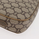 GUCCI GG Supreme Shoulder Bag PVC Beige Gold Auth ep14371-10