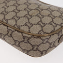 GUCCI GG Supreme Shoulder Bag PVC Beige Gold Auth ep14371-13