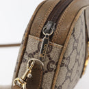 GUCCI GG Supreme Shoulder Bag PVC Beige Gold Auth ep14371-15