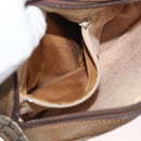 GUCCI GG Supreme Shoulder Bag PVC Beige Gold Auth ep14371-22