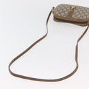GUCCI GG Supreme Shoulder Bag PVC Beige Gold Auth ep14371-7