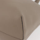 FENDI Tote Bag Leather Gray Silver 8BH348 Auth ep14374A-12