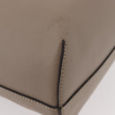 FENDI Tote Bag Leather Gray Silver 8BH348 Auth ep14374A-13