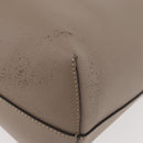 FENDI Tote Bag Leather Gray Silver 8BH348 Auth ep14374A-10
