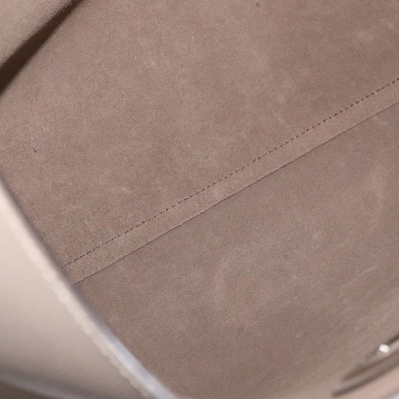 FENDI Tote Bag Leather Gray Silver 8BH348 Auth ep14374A