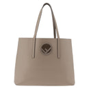 FENDI Tote Bag Leather Gray Silver 8BH348 Auth ep14374A-2