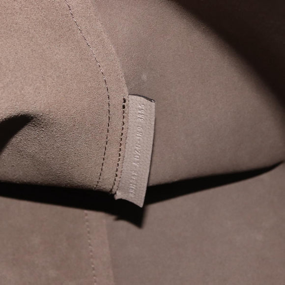 FENDI Tote Bag Leather Gray Silver 8BH348 Auth ep14374A