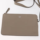 FENDI Tote Bag Leather Gray Silver 8BH348 Auth ep14374A-21