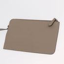 FENDI Tote Bag Leather Gray Silver 8BH348 Auth ep14374A-22