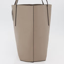 FENDI Tote Bag Leather Gray Silver 8BH348 Auth ep14374A-3