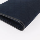 Christian Dior Trotter Canvas Chain Shoulder Bag Navy Gold Auth ep14377-15