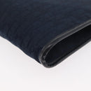 Christian Dior Trotter Canvas Chain Shoulder Bag Navy Gold Auth ep14377-16