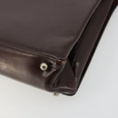 GUCCI Shoulder Bag Patent Leather Brown Silver 001 3444 1746 Auth ep14378-16