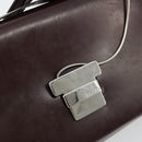 GUCCI Shoulder Bag Patent Leather Brown Silver 001 3444 1746 Auth ep14378-18