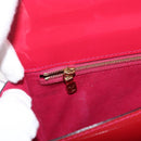 LOUIS VUITTON Vernis Monceau BB Bag 2way Rose Andian M91579 LV Auth ep14379A-26