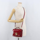 LOUIS VUITTON Vernis Monceau BB Bag 2way Rose Andian M91579 LV Auth ep14379A-28