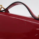 LOUIS VUITTON Vernis Monceau BB Bag 2way Rose Andian M91579 LV Auth ep14379A-3