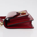 LOUIS VUITTON Vernis Monceau BB Bag 2way Rose Andian M91579 LV Auth ep14379A-5