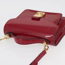 LOUIS VUITTON Vernis Monceau BB Bag 2way Rose Andian M91579 LV Auth ep14379A-14