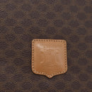CELINE Macadam Canvas Shoulder Bag PVC Leather Brown Gold Auth ep14380A-14