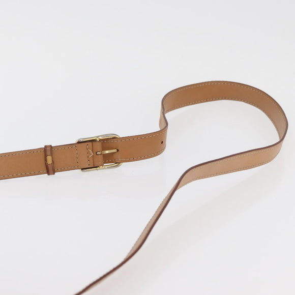 CELINE Macadam Canvas Shoulder Bag PVC Leather Brown Gold Auth ep14380A