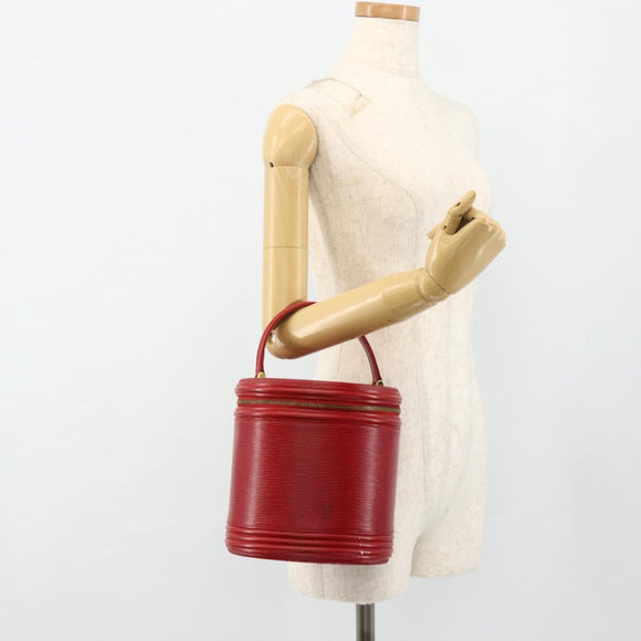 LOUIS VUITTON Epi Cannes Hand Bag Red M48037 LV Auth ep14383A