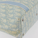 Christian Dior Trotter Canvas Tote Bag PVC Blue Silver Auth ep14386-15