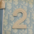 Christian Dior Trotter Canvas Tote Bag PVC Blue Silver Auth ep14386-10